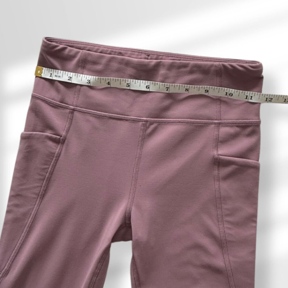 💜 Athleta Girl High Rise Tight Mauve/Pink/Blush Leggings | Size L/12 - Picture 7 of 7